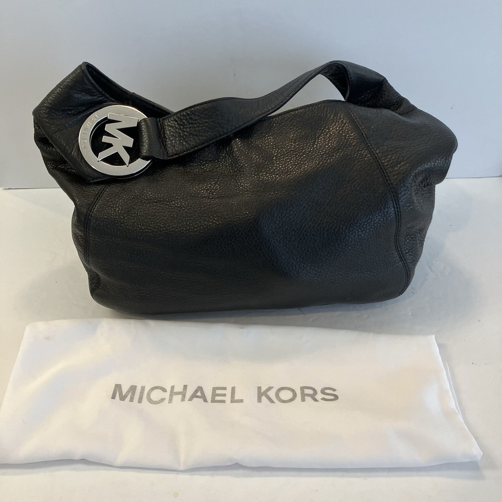 Michael‎ Michael Kors Fulton Black  Large Shoulder Bag